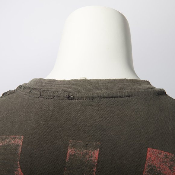 Judas Priest Original Vintage 1991 Painkiller Thrashed Tour T-Shirt Metal Size L - Picture 6 of 13